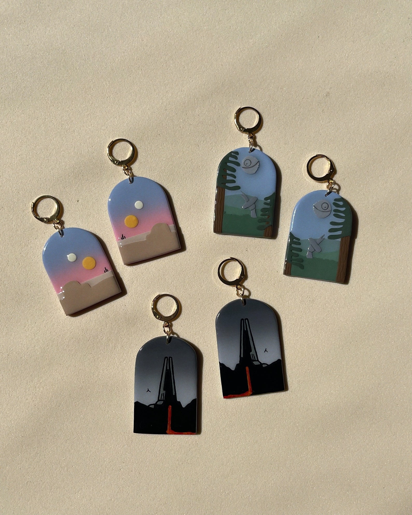 SW Super Lightweight Stainless Steel Earrings Set 1