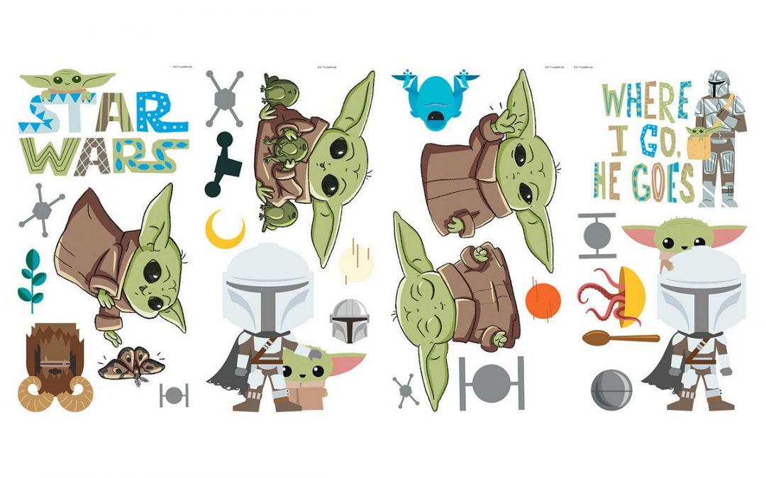 New The Mandalorian The Child (Grogu) Peel & Stick Wall Decal 24-piece Set available now!