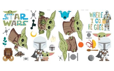New The Mandalorian The Child (Grogu) Peel & Stick Wall Decal 24-piece Set available now!