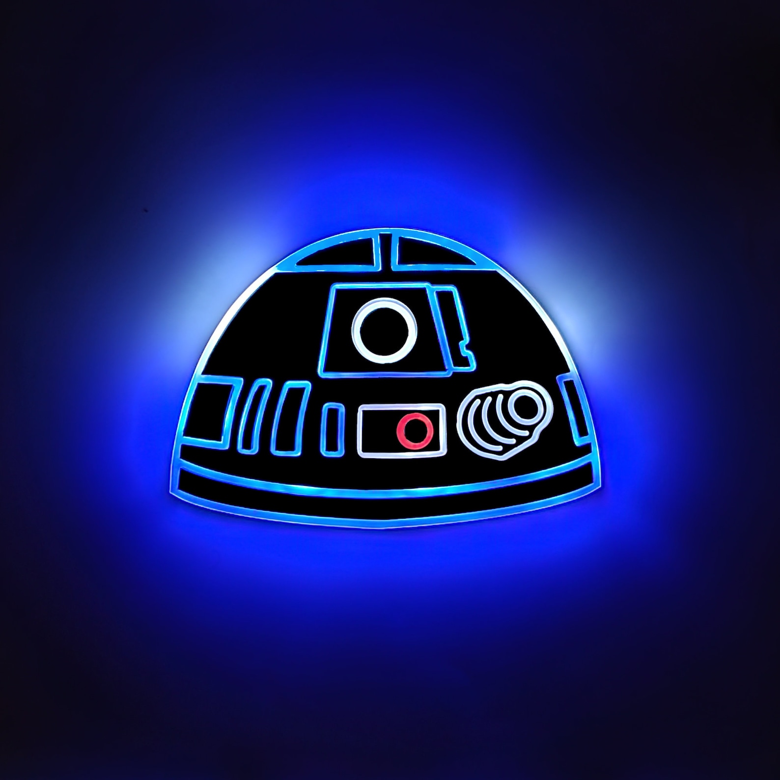 SW R2-D2 Neon like LED Light Wall Decor Sign 3