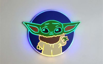 New The Mandalorian The Child (Grogu) Neon LED Wall Decor Sign available now!