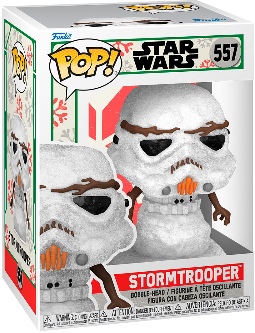 SW Funko Pop! Holiday Stormtrooper as a Snowman Bobble Head Toy 1