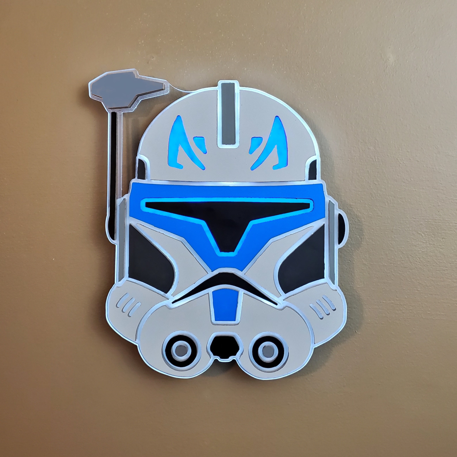 SW Captain Rex's Helmet Neon LED Light Wall Decor Sign 1