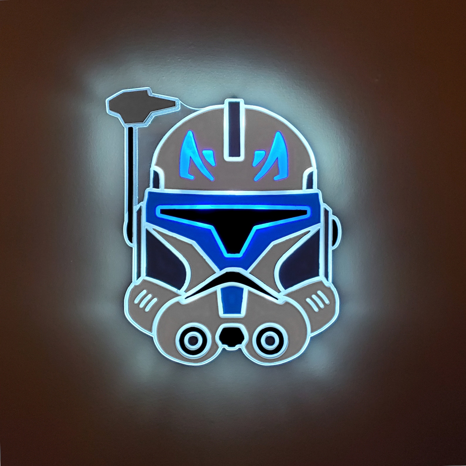 SW Captain Rex's Helmet Neon LED Light Wall Decor Sign 2