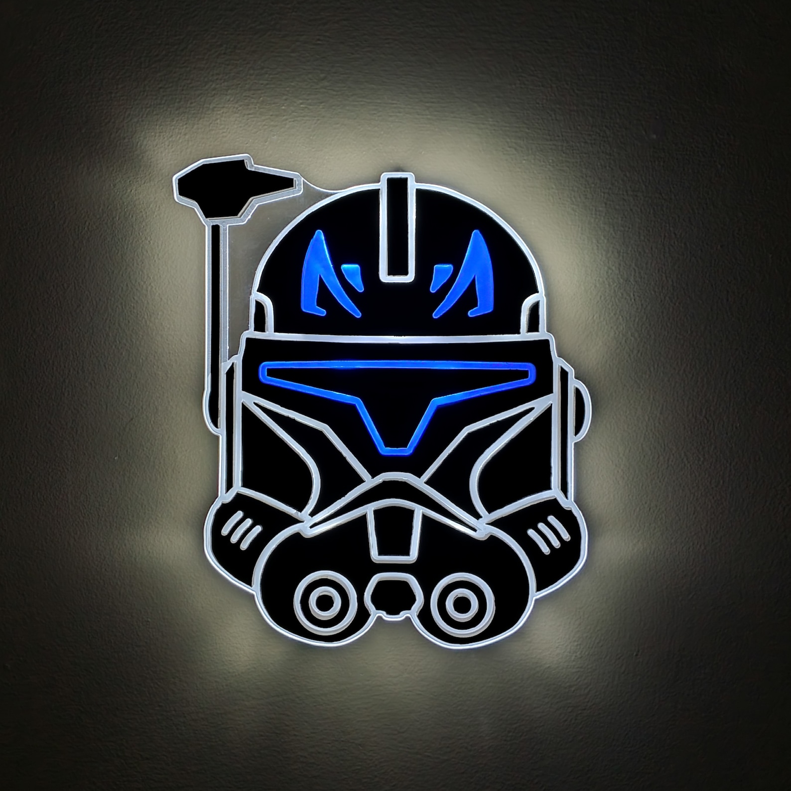 SW Captain Rex's Helmet Neon LED Light Wall Decor Sign 3