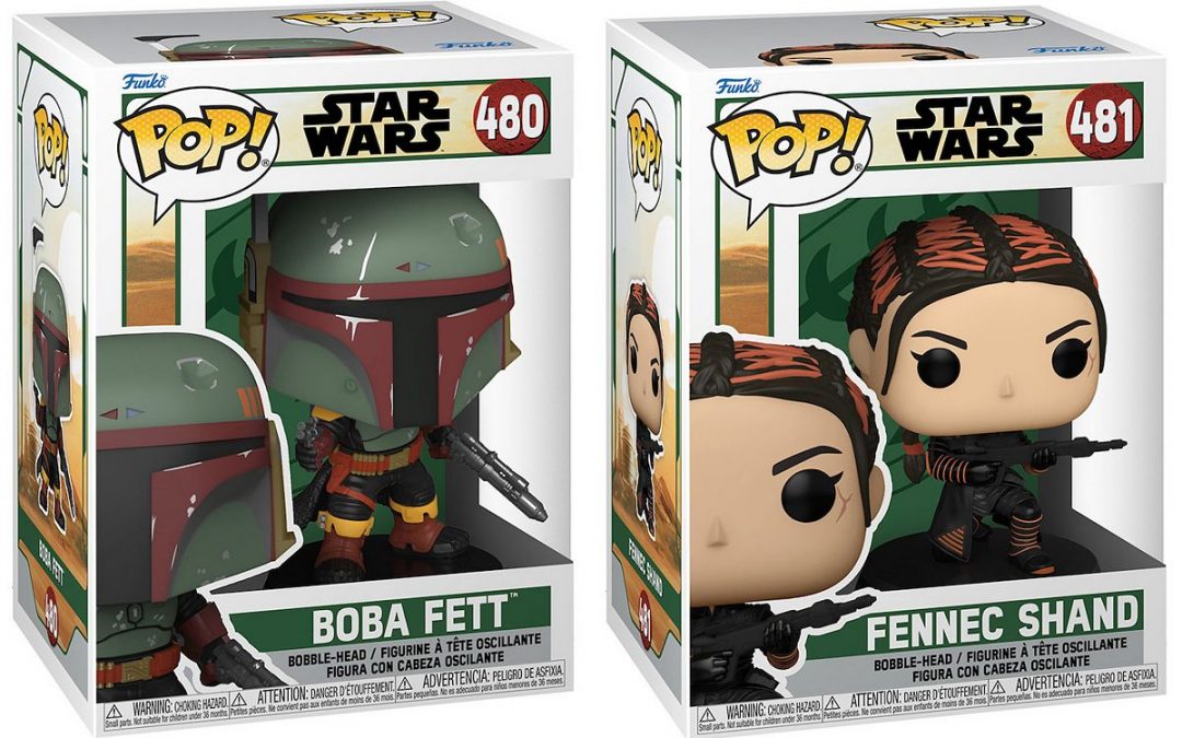 New The Book of Boba Fett Themed Boba Fett and Fennec Shand Bobble Head Toy 2-Pack Set available!