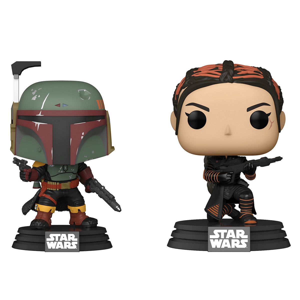 TBOBF Boba Fett and Fennec Shand Bobble Head Toy 2-Pack Set 2