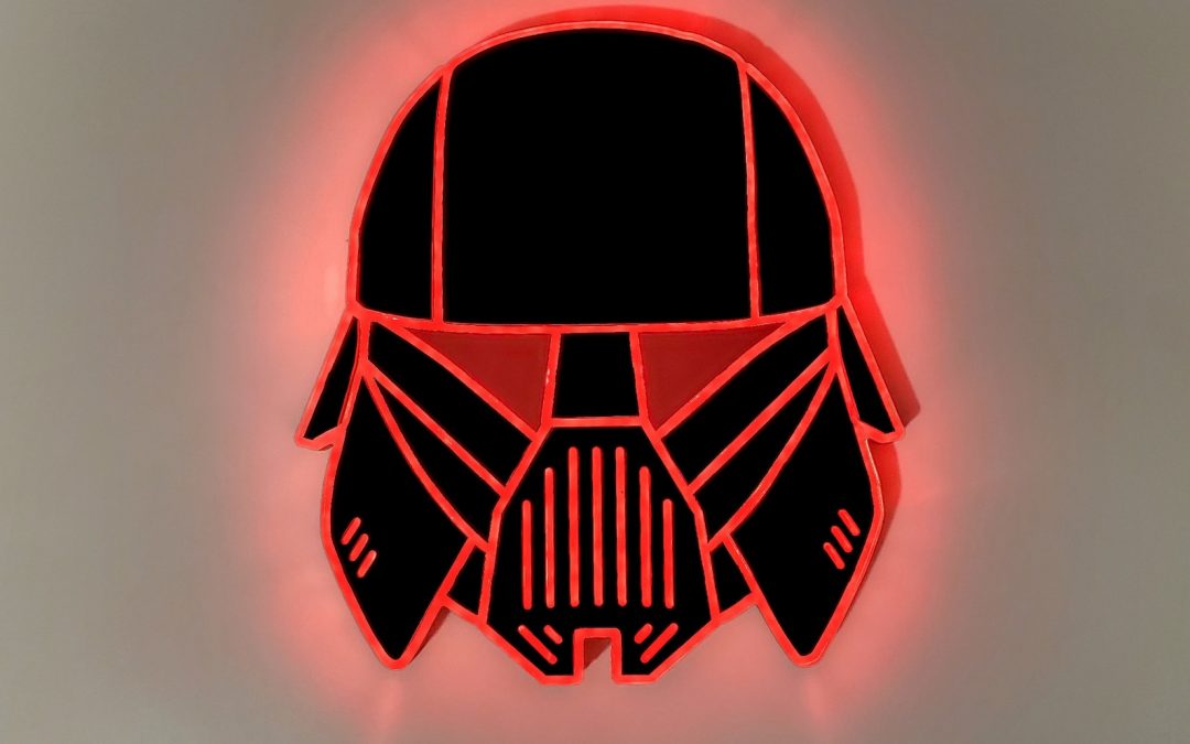 New The Mandalorian Imperial Dark Trooper Neon LED Light Wall Decor Sign available!