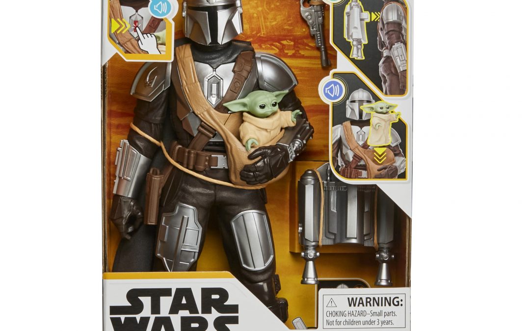 New The Mandalorian Mando (Din Djarin) and The Child (Gorgu) Interactive Electronic Figure Set available!