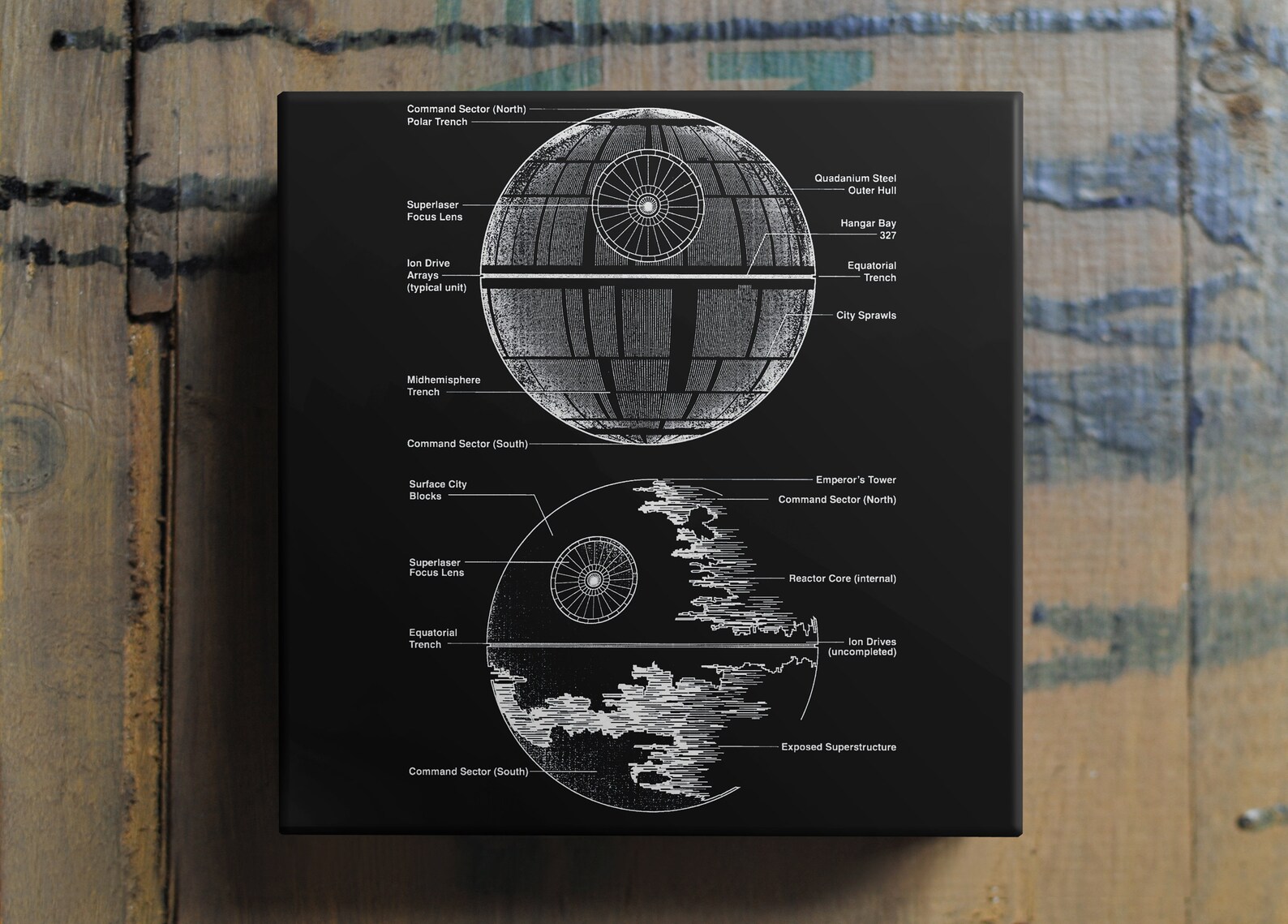 SW Inspired Ceramic Drink Coasters Set 4