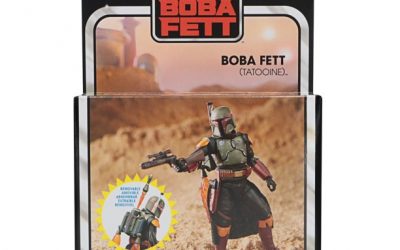 New The Book of Boba Fett Themed Boba Fett (Tatooine) Deluxe Vintage Figure available!