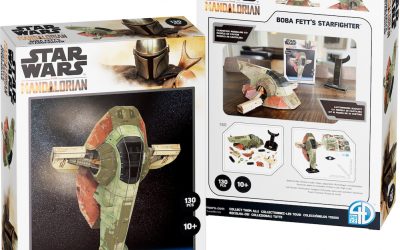 New Star Wars 4D Boba Fett's Slave I Starfighter Paper Model Kit Puzzle available now!