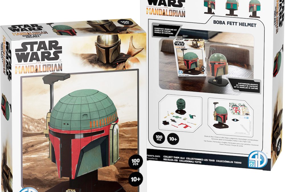 New The Mandalorian 4D Boba Fett Helmet Puzzle Model Kit available now!