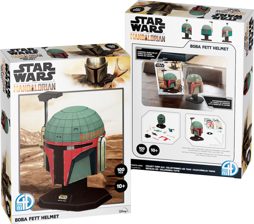 TM 4D Boba Fett Helmet Puzzle Model Kit 1