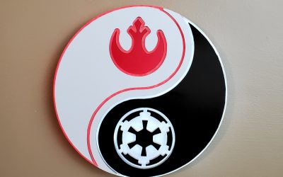 New Star Wars Rebel and Empire Yin Yang Neon LED Light Wall Decor Sign available now!