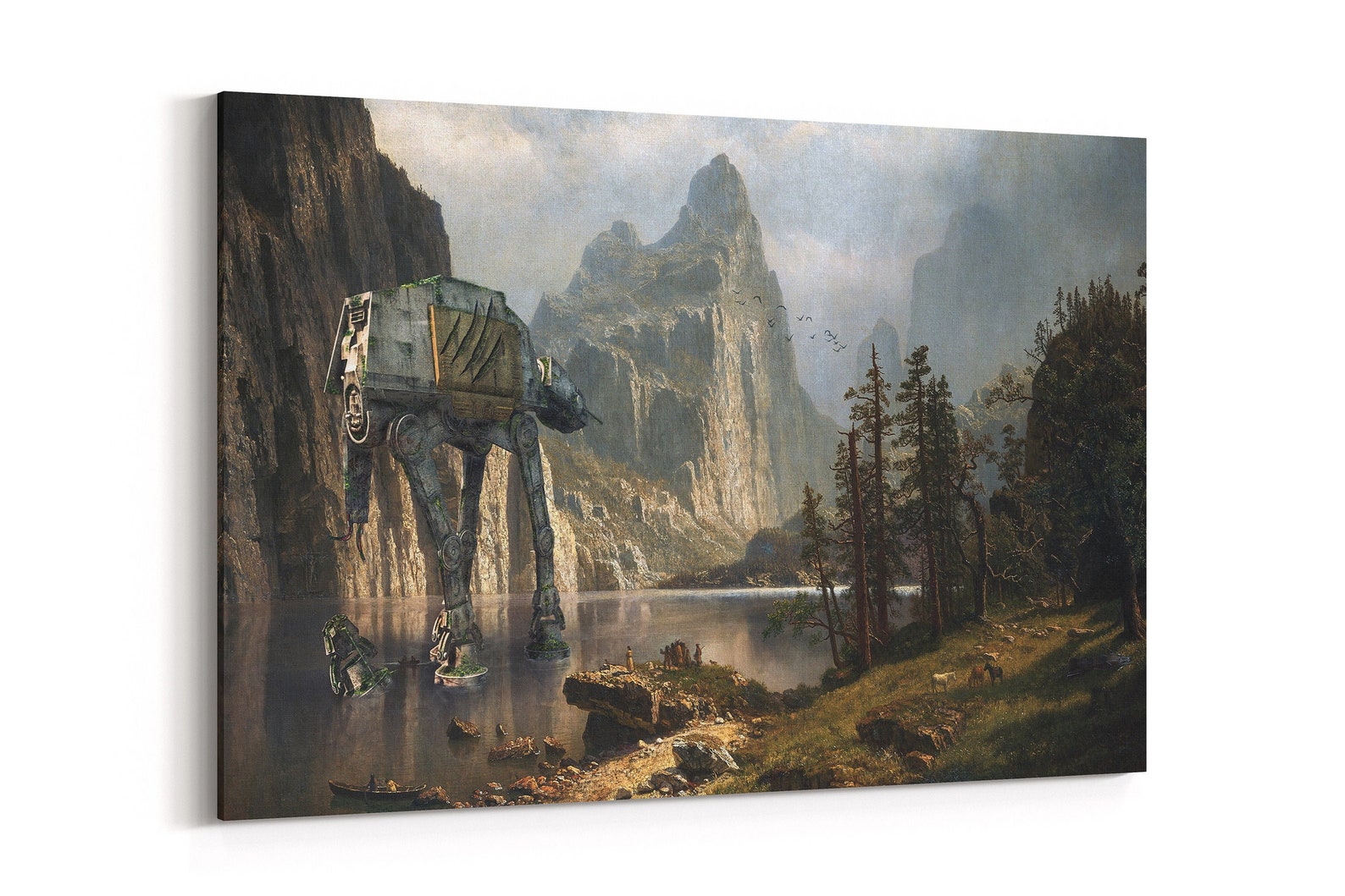 SW AT-AT Walker Canvas Landscape Painting 1