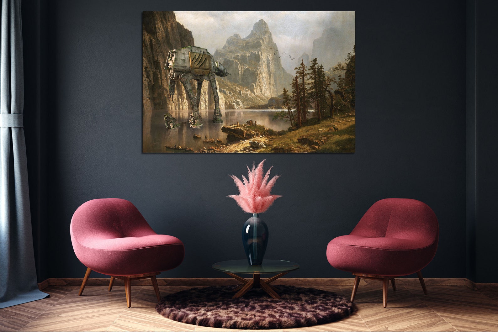 SW AT-AT Walker Canvas Landscape Painting 4