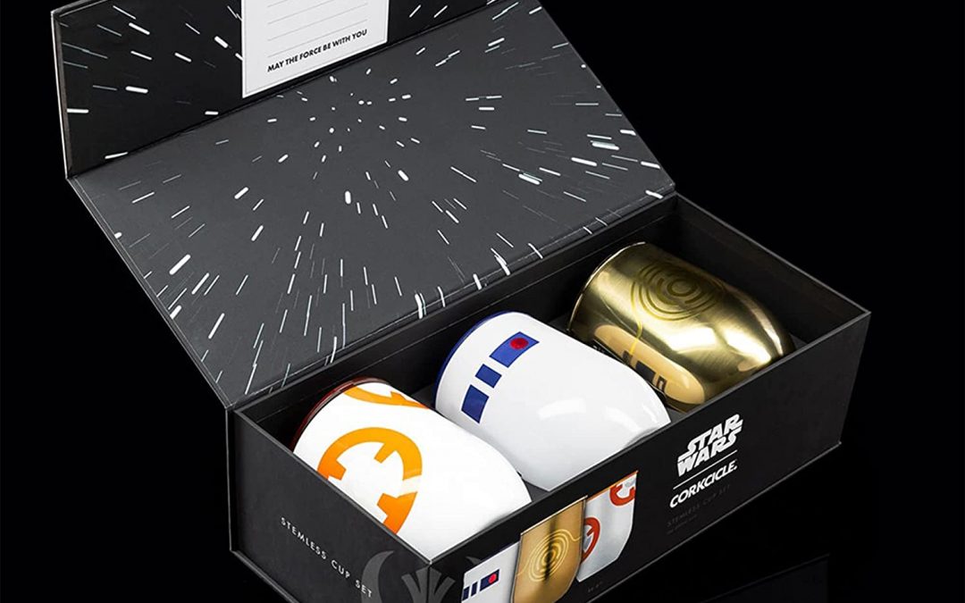 New Star Wars Droids Stainless Steel Stemless Wine Cups (with Lids) Set available now!