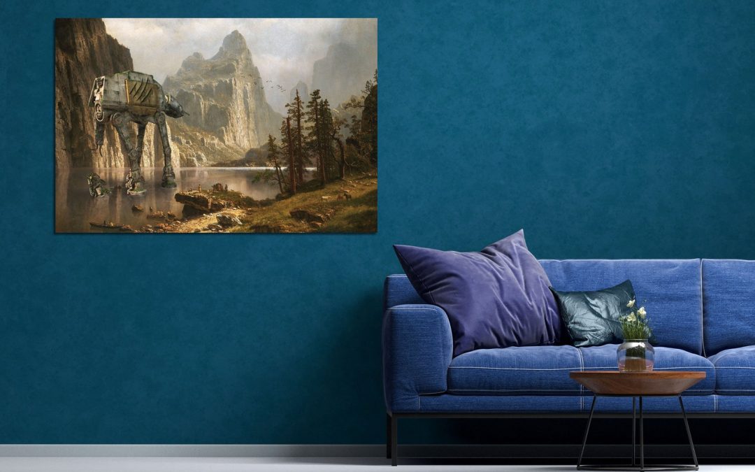 New Star Wars AT-AT Walker Canvas Landscape Painting available now!