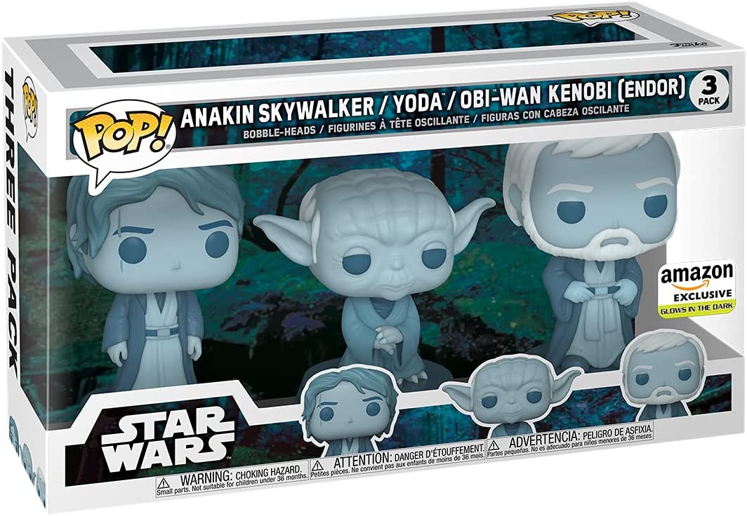 TROTJ Funko Pop! Force Ghost Bobble Head Toy 3-Pack 1