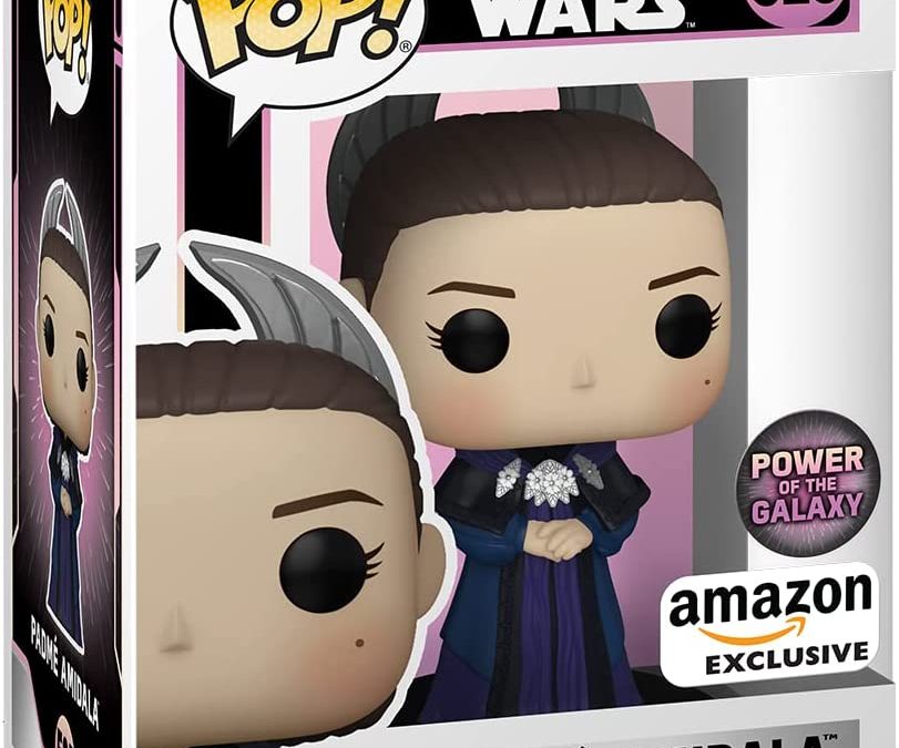 New Star Wars Power Of The Galaxy Padme Amidala In Senate Gown Funko Pop Bobble Head Toy 9627