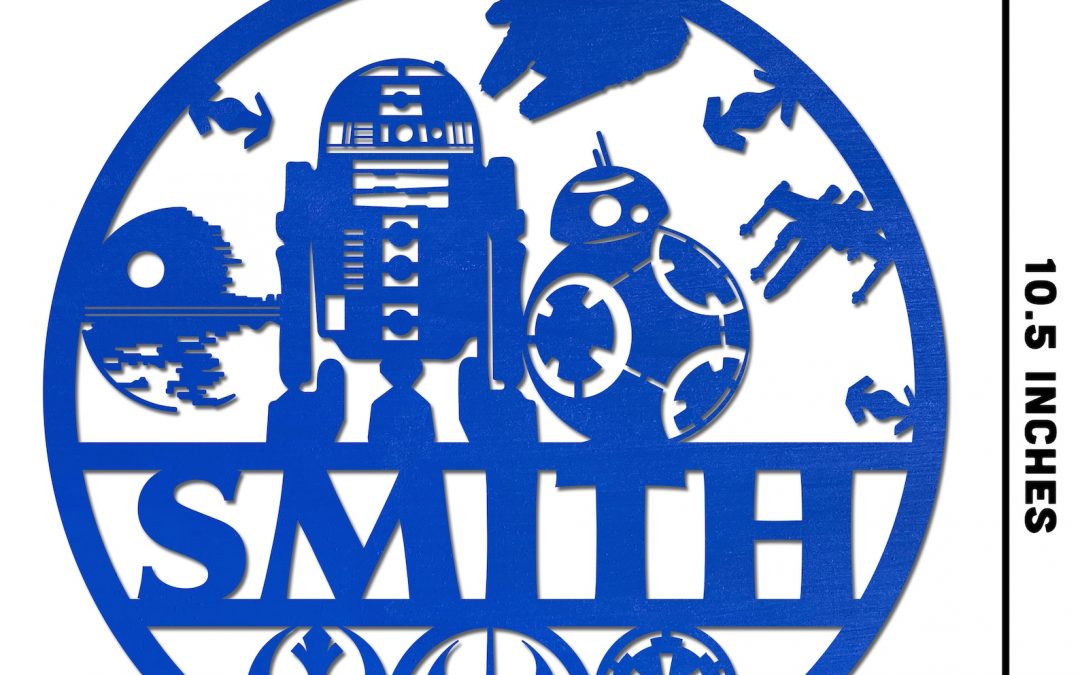 New Star Wars Personalized Star Wars Family Name Sign available now!