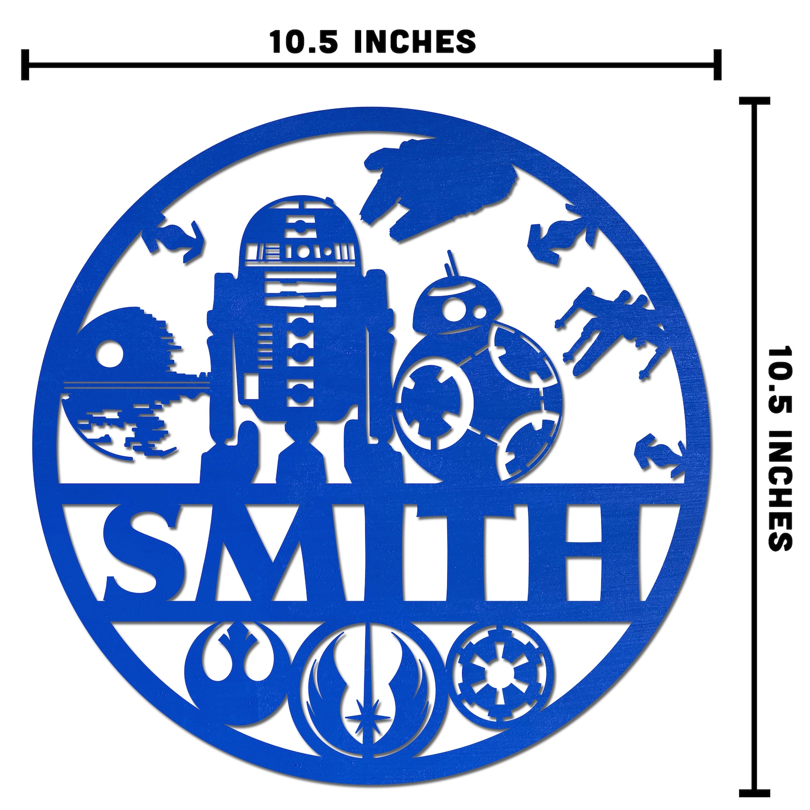 SW Personalized Star Wars Family Name Sign 4
