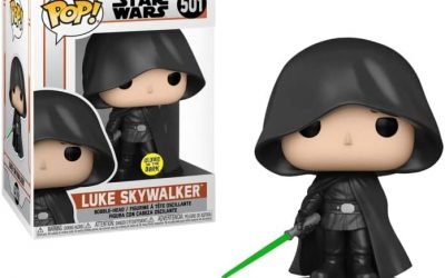 New The Mandalorian Hooded Luke Skywalker Glow-in-the-Dark Funko Pop! Bobble Head Toy available!