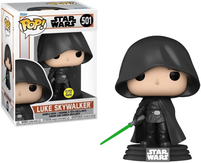 New The Mandalorian Hooded Luke Skywalker Glow-in-the-Dark Funko Pop ...