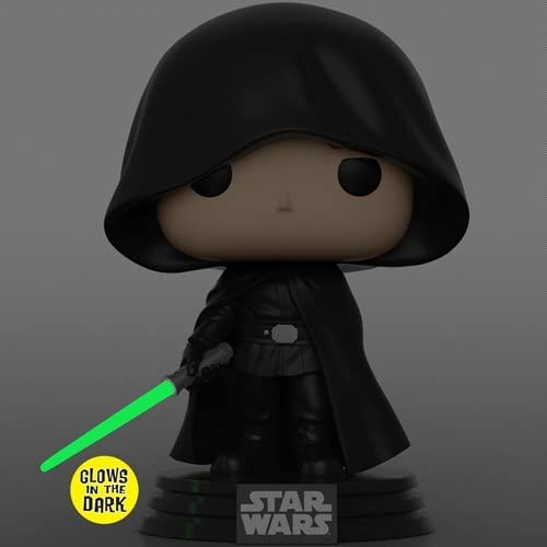 New The Mandalorian Hooded Luke Skywalker Glow-in-the-Dark Funko Pop ...