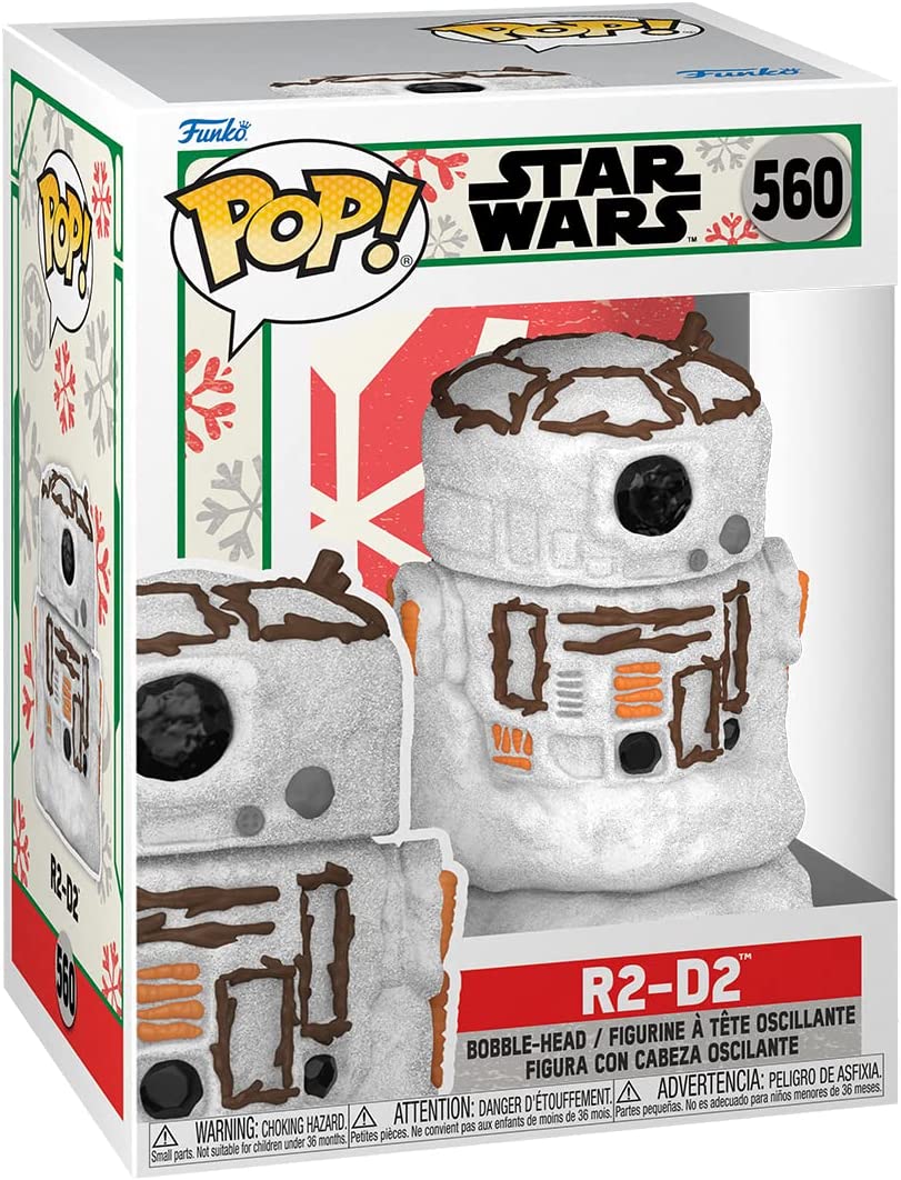 SW Funko Pop! Holiday R2-D2 Snowman Bobble Head Toy 1