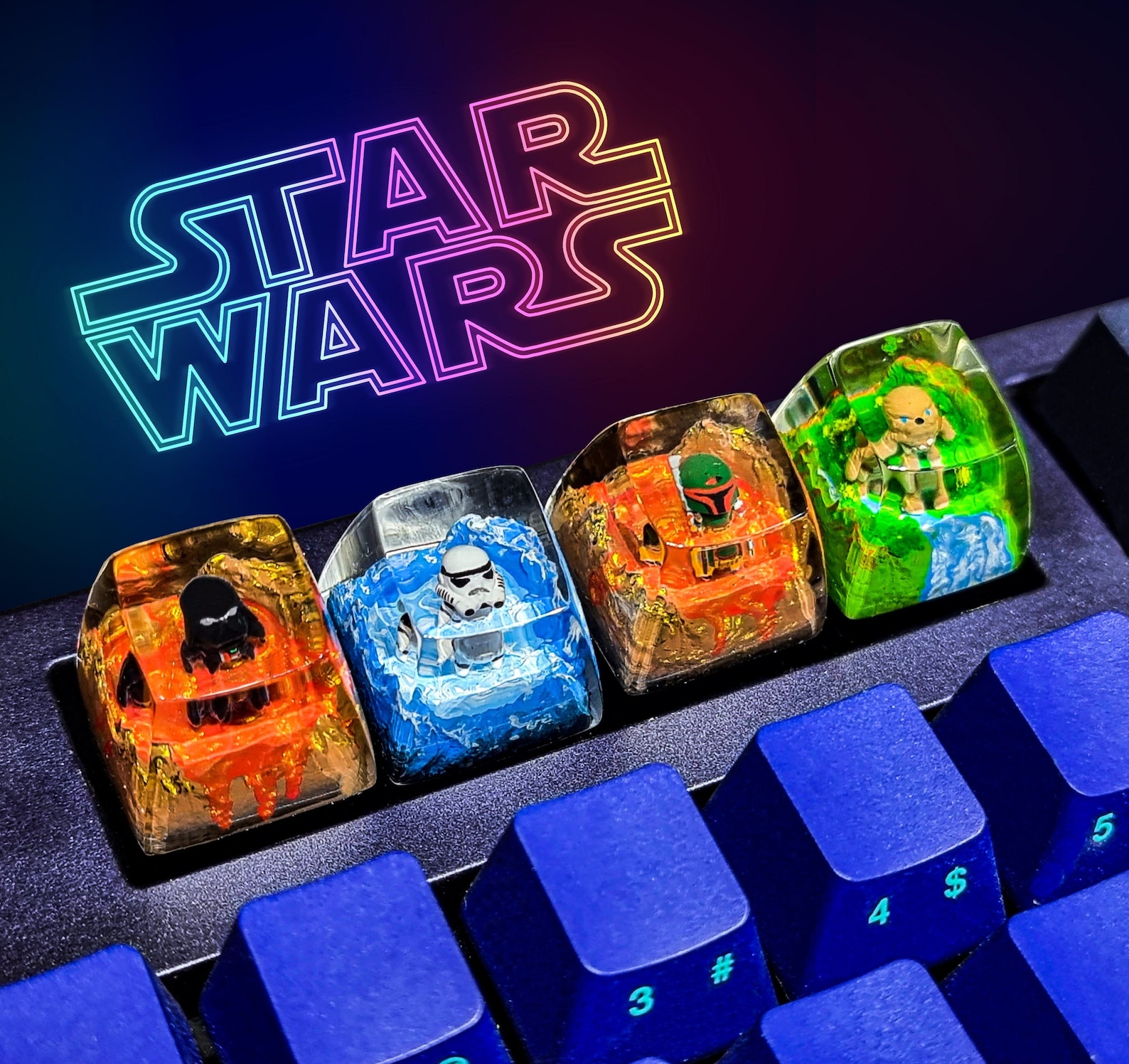 SW Character Keyboard Keycap Set 1