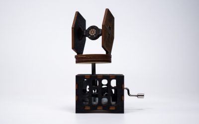 New Star Wars Tie Fighter Unique Personalized Custom Wooden Music Box available now!