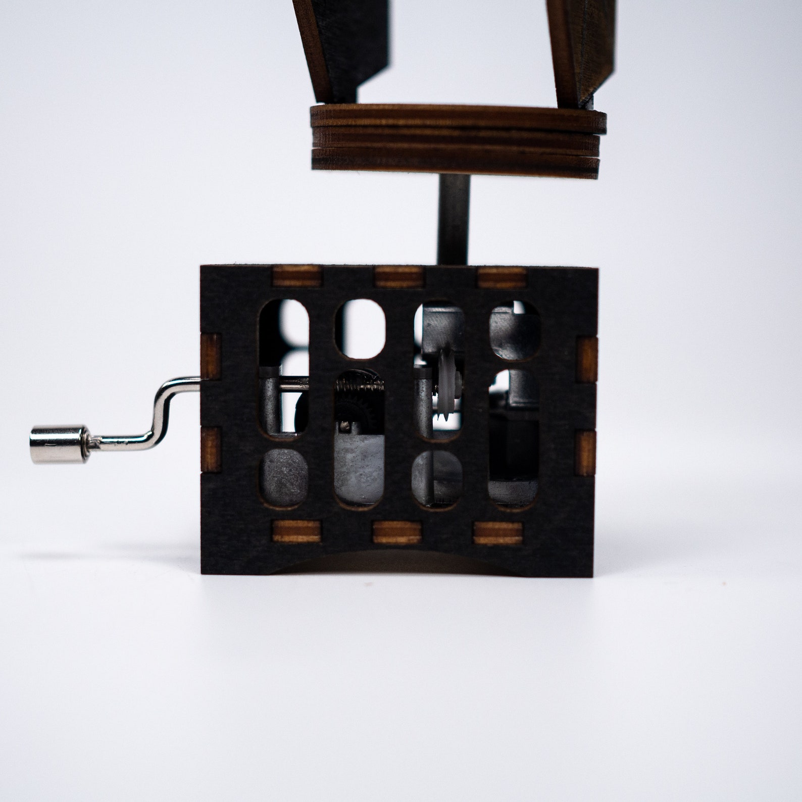 SW Tie Fighter Unique Personalized Custom Wooden Music Box 4