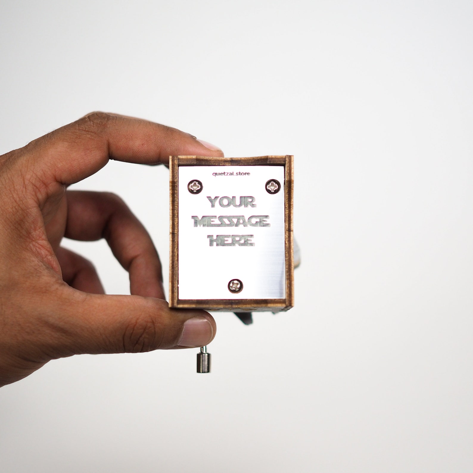 SW Tie Fighter Unique Personalized Custom Wooden Music Box 5