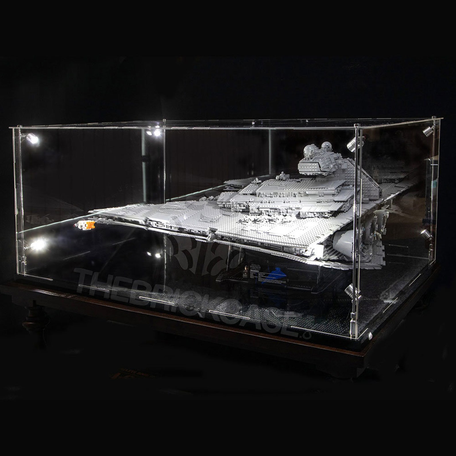 SW Imperial Star Destroyer Lego Display Case 1