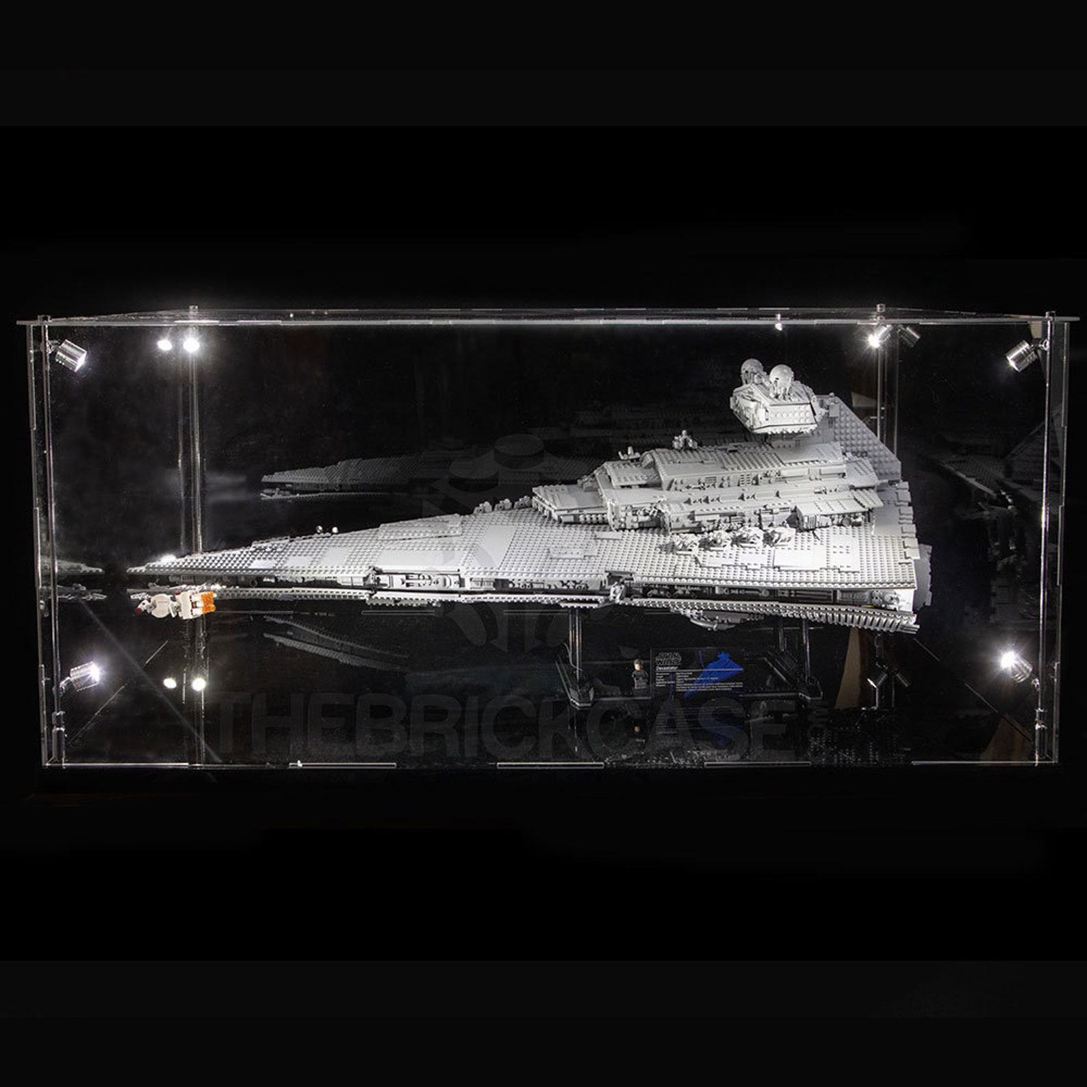 SW Imperial Star Destroyer Lego Display Case 3