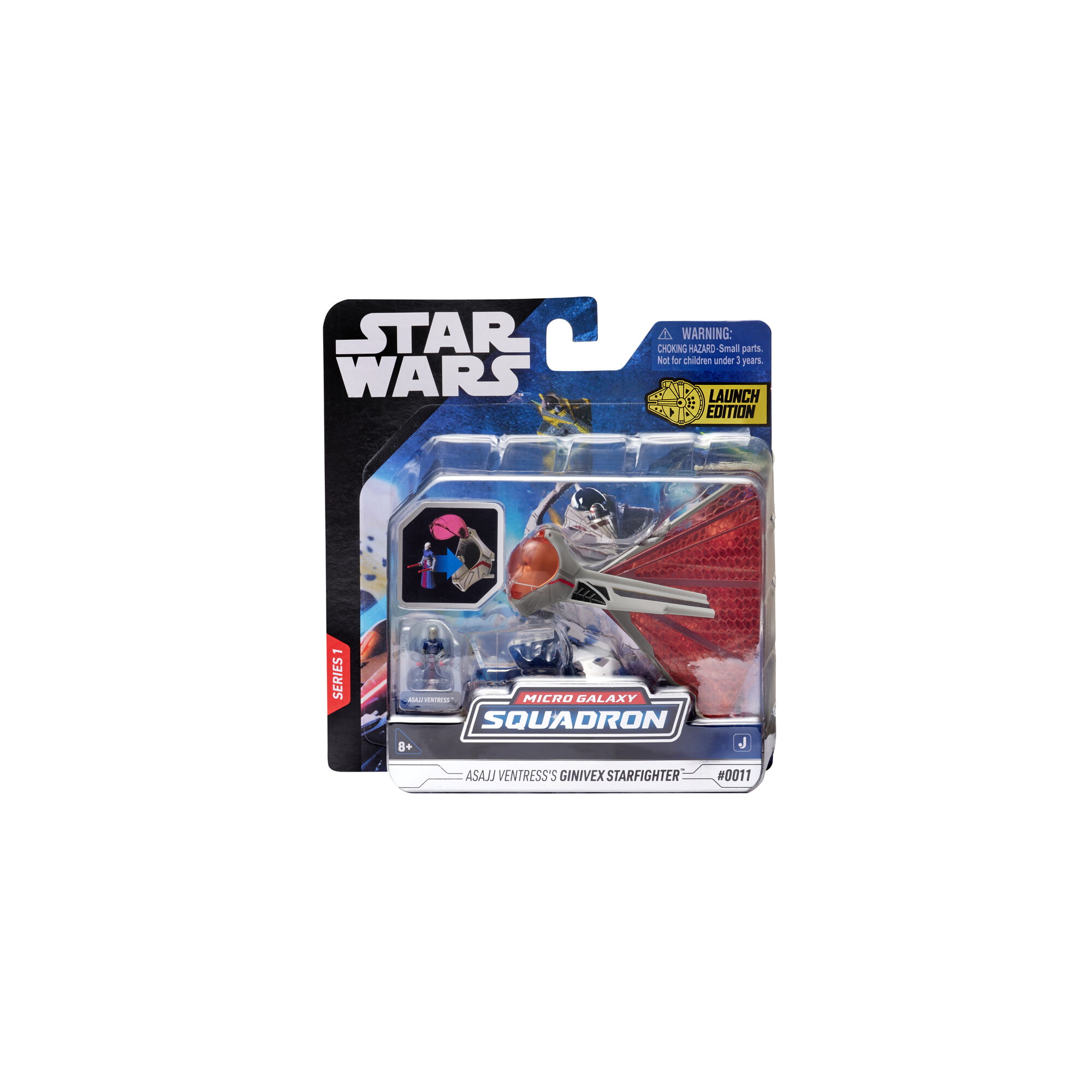 SW Micro Light Armor Class Assajj Ventress’s Ginivex Starfighter Play Set 1