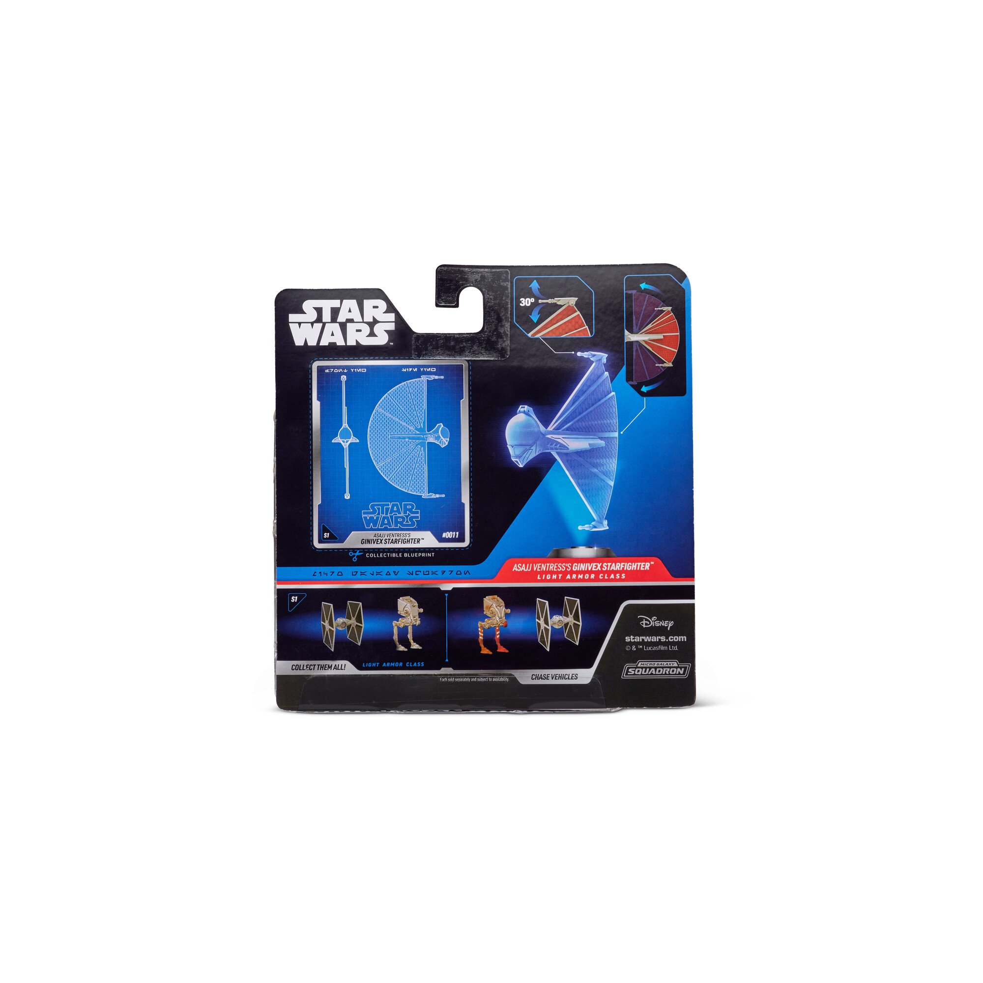 SW Micro Light Armor Class Assajj Ventress’s Ginivex Starfighter Play Set 2