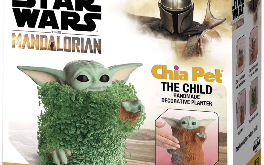 New The Mandalorian The Child (Grogu) Using the Force Chia Pet Planter available now!