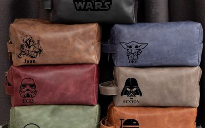 New Star Wars Personalized Leather DoppKit Bag available now!