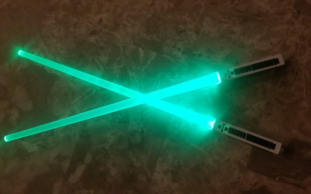 New Star Wars Light-Up Color Changing Lightsaber Chop Sticks available now!