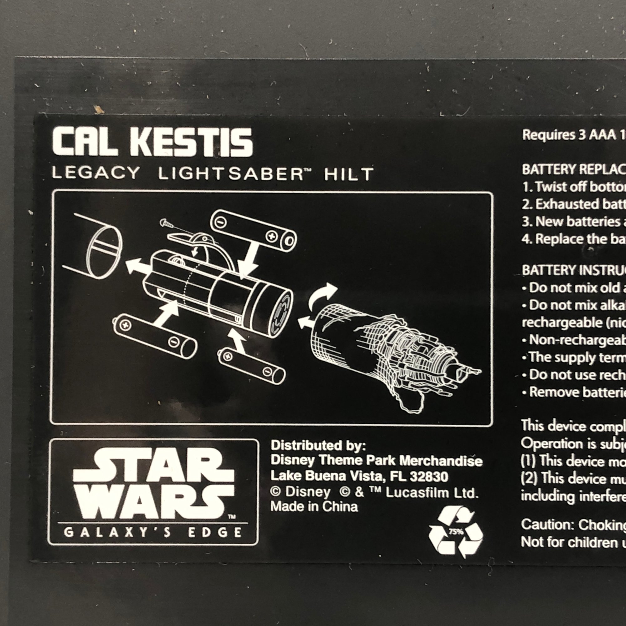 SWGE Cal Kestis Legacy Lightsaber Hilt 3