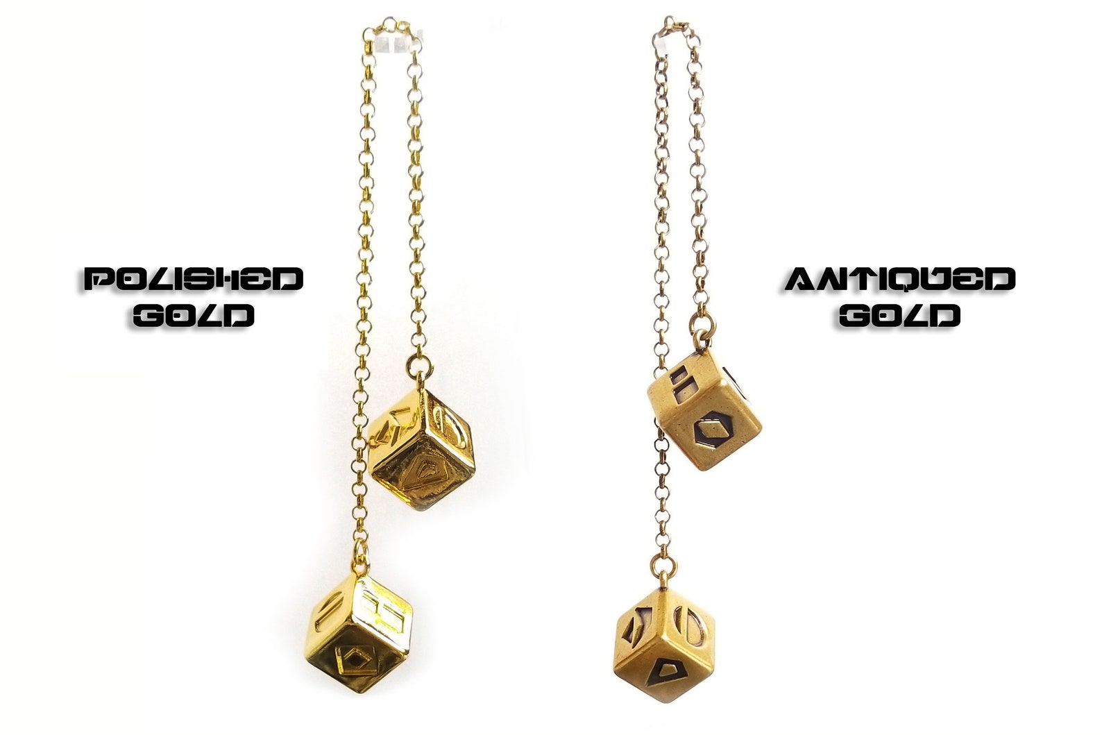 SW Han Solo Real Metal Lucky Sabacc Dice 2-Pack Set 2