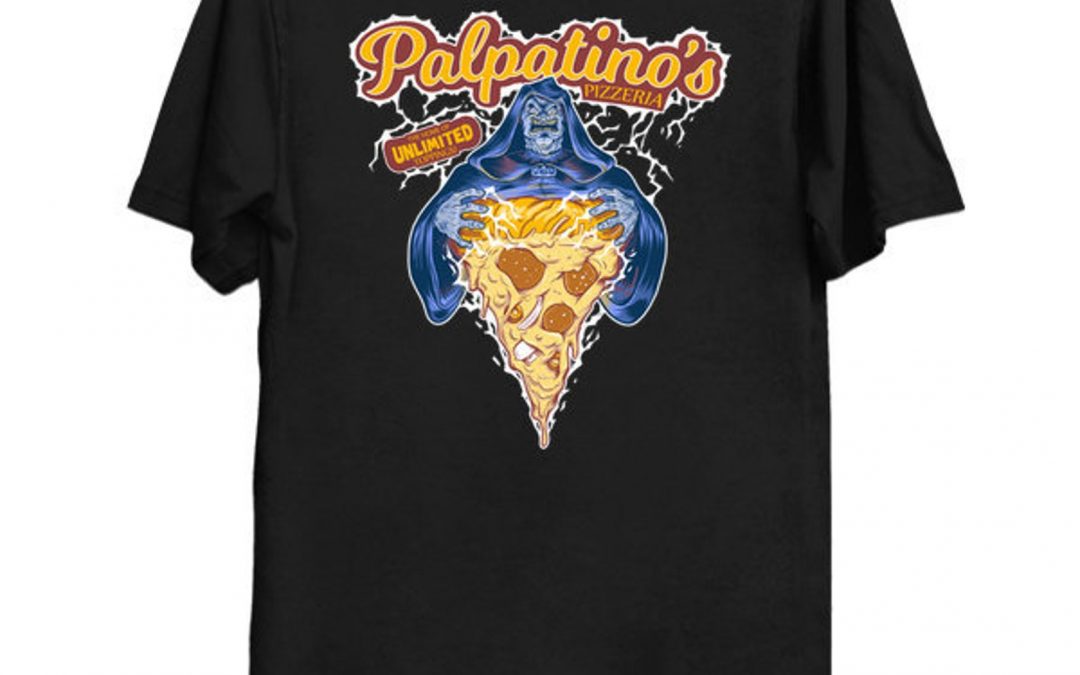 New Star Wars Palpatino's Pizzeria Dark Side Sith T-Shirt available now!