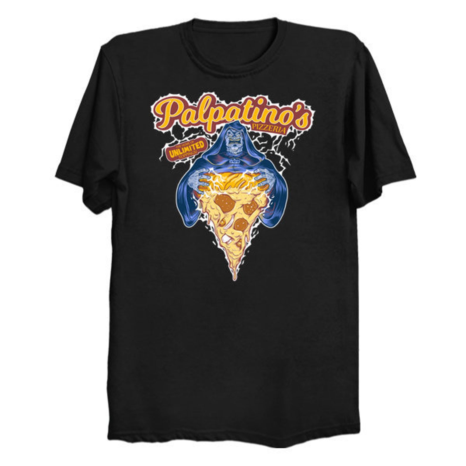 SW Palpatino's Pizzeria Dark Side Sith T-Shirt 1