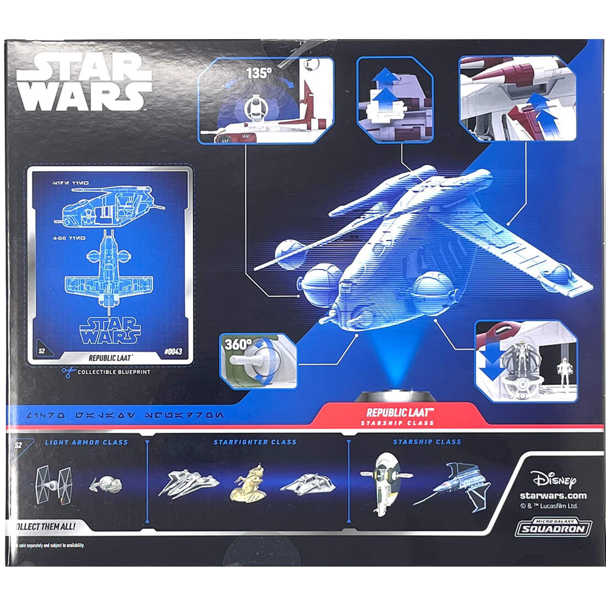 SW Republic LAAT Gunship Micro Galaxy Squadron Play Set 2