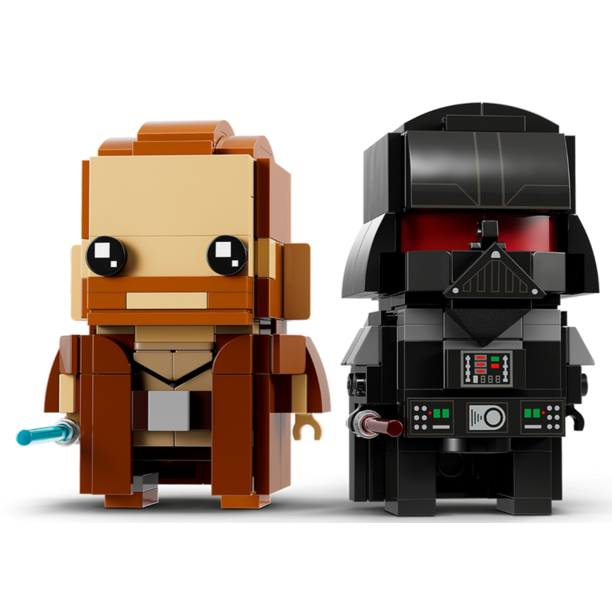 SW Obi-Wan Kenobi Themed Obi-Wan Kenobi & Darth Vader Brickheadz Lego Set 3