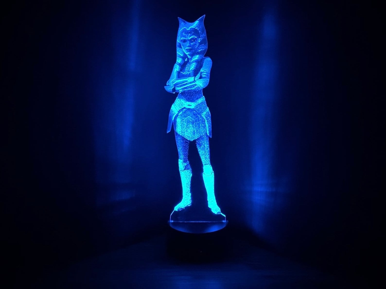 SWTCW Ahsoka Tano Hologram Acrylic LED Light 1