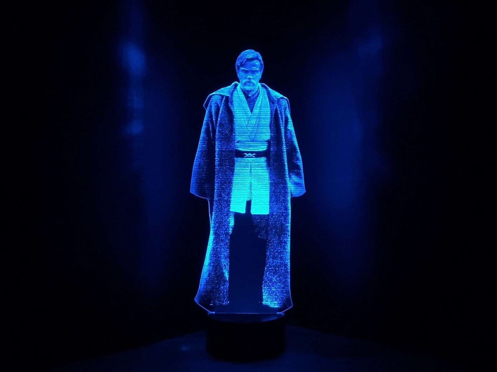 SW Obi-Wan Kenobi Order 66 Jedi Warning Hologram Acrylic LED Light 1